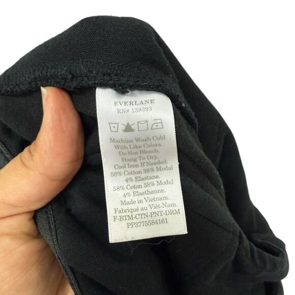 Everlane The Dream Pant‎ Black Tapered Pant Black Women’s Size Small - Picture 8 of 10